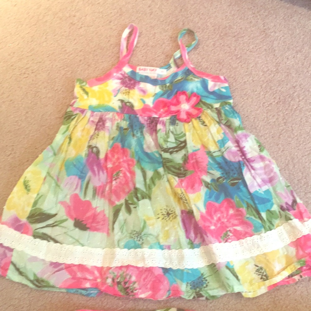 Baby Nay floral dress with bottoms - 4T